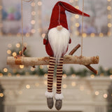 CUTE SITTING LONG-LEGGED ELF FOR CHRISTMAS DECORATION