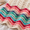 Colorful Crocheted Ripple Blanket Baby Blanket Crochet Pattern PDF – Colorful Ripple Baby Blanket