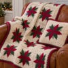 Christmas Star Throw & Pillow Crochet Pattern – Digital PDF