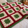 Christmas Tree Granny Square Blanket Crochet Pattern – Christmas Throw PDF