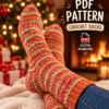 Cozy Crochet Socks PDF Pattern-1 Christmas Crochet Socks 2026 – Digital PDF Pattern