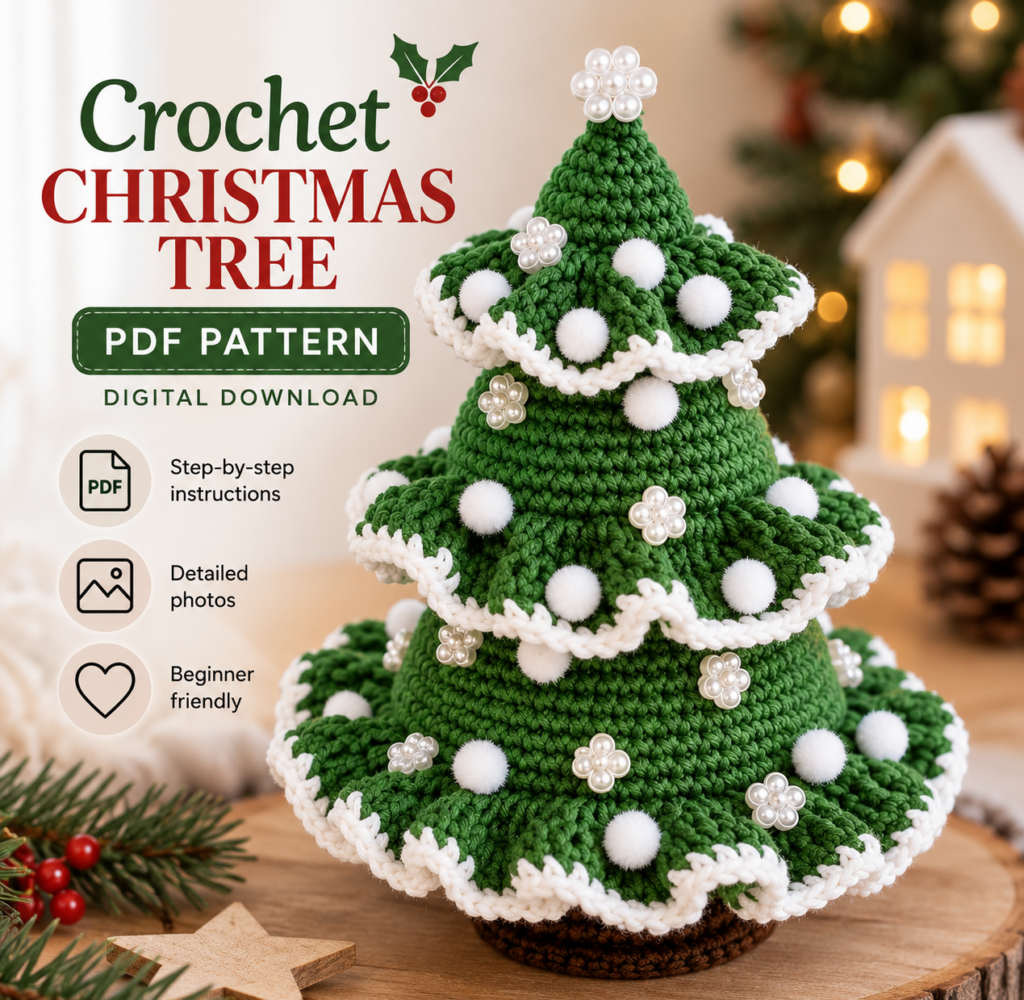 Crochet Christmas Tree Pattern – Festive Amigurumi PDF