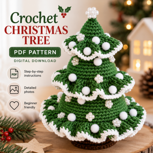 Crochet Christmas Tree Pattern – Festive Amigurumi PDF
