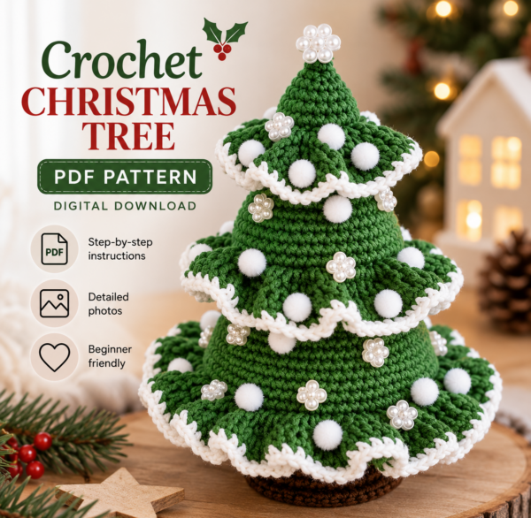 Crochet Christmas Tree PDF Pattern Crochet Christmas Tree Pattern – Festive Amigurumi PDF