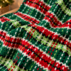 Christmas Woven-Style Crochet Blanket Pattern PDF – Festive Red & Green Throw